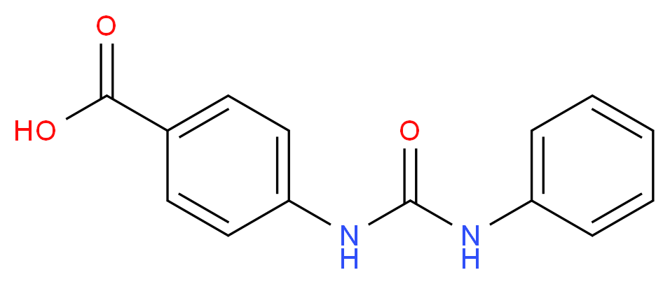 4-[(anilinocarbonyl)amino]benzoic acid_分子结构_CAS_5467-09-4)