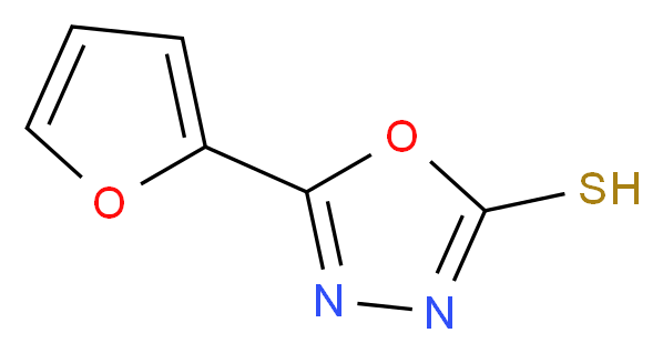 5-(2-Furyl)-1,3,4-oxadiazole-2-thiol_分子结构_CAS_)