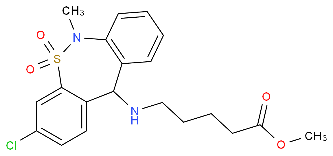 Tianeptine Metabolite MC5 Methyl Ester_分子结构_CAS_1159977-59-9)