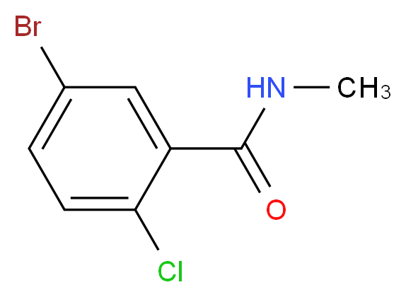 5-bromo-2-chloro-N-methylbenzamide_分子结构_CAS_435273-54-4