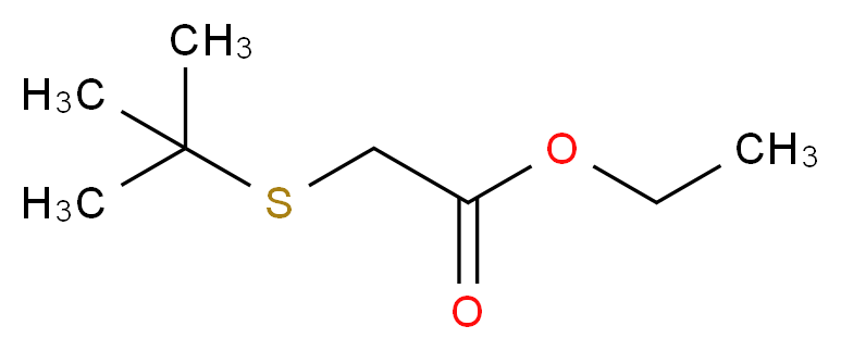 ethyl (tert-butylthio)acetate_分子结构_CAS_60178-20-3)