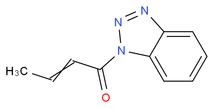 1-(1H-1,2,3-benzotriazol-1-yl)but-2-en-1-one_分子结构_CAS_55889-32-2