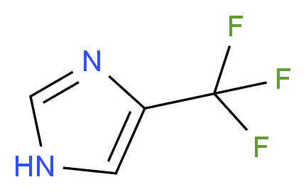 4-(Trifluoromethyl)-1H-imidazole_分子结构_CAS_33468-69-8)