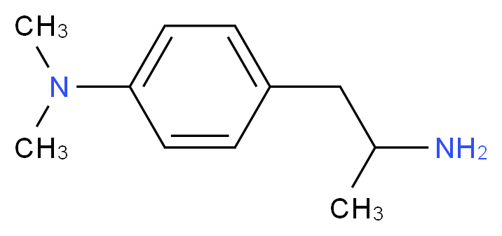4-(2-aminopropyl)-N,N-dimethylaniline_分子结构_CAS_57580-63-9