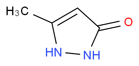 5-methyl-2,3-dihydro-1H-pyrazol-3-one_分子结构_CAS_4344-87-0