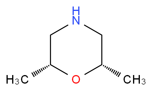 rel-(2R,6S)-2,6-dimethylmorpholine_分子结构_CAS_6485-55-8