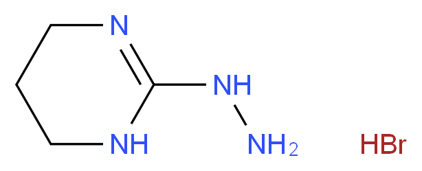 2-hydrazino-1,4,5,6-tetrahydropyrimidine hydrobromide_分子结构_CAS_197234-18-7)