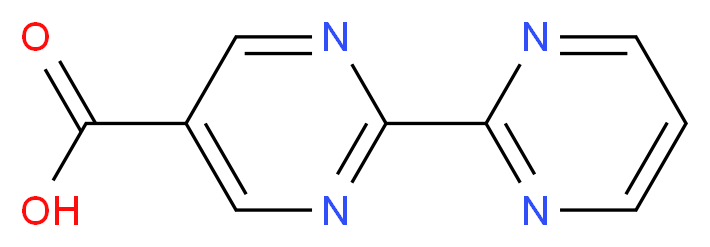 2-(pyrimidin-2-yl)pyrimidine-5-carboxylic acid_分子结构_CAS_933191-25-4