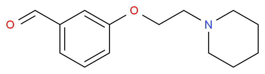 3-(2-Piperidin-1-ylethoxy)benzaldehyde_分子结构_CAS_81068-27-1)