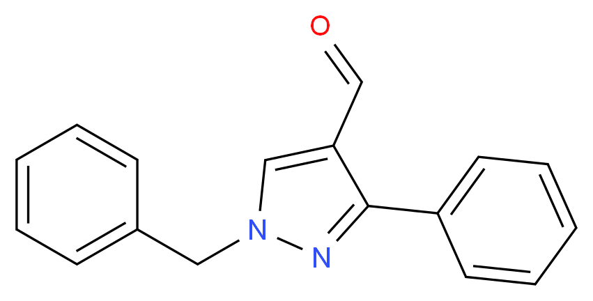 1-Benzyl-3-phenyl-1H-pyrazole-4-carbaldehyde_分子结构_CAS_)