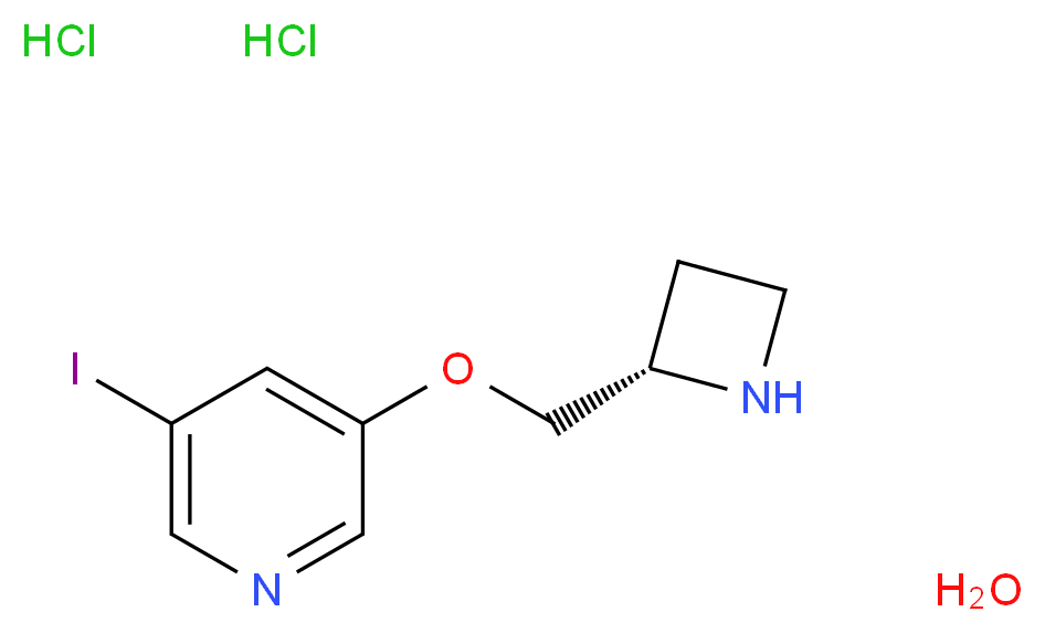 5-Iodo-A-85380 dihydrochloride hydrate_分子结构_CAS_213550-82-4(freebase))