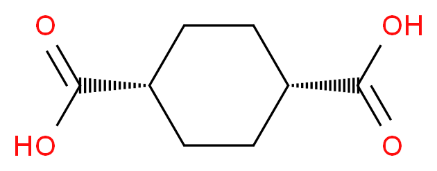 (1s,4s)-cyclohexane-1,4-dicarboxylic acid_分子结构_CAS_619-81-8