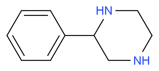 2-phenylpiperazine_分子结构_CAS_5271-26-1