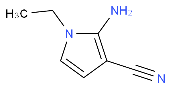 2-amino-1-ethyl-1H-pyrrole-3-carbonitrile_分子结构_CAS_412341-22-1