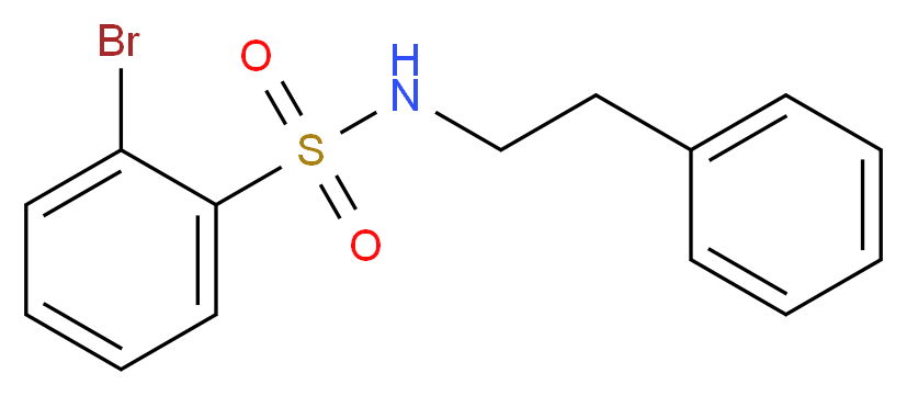 2-bromo-N-(2-phenylethyl)benzene-1-sulfonamide_分子结构_CAS_849141-69-1