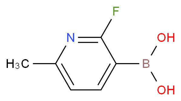 (2-fluoro-6-methylpyridin-3-yl)boronic acid_分子结构_CAS_906744-85-2