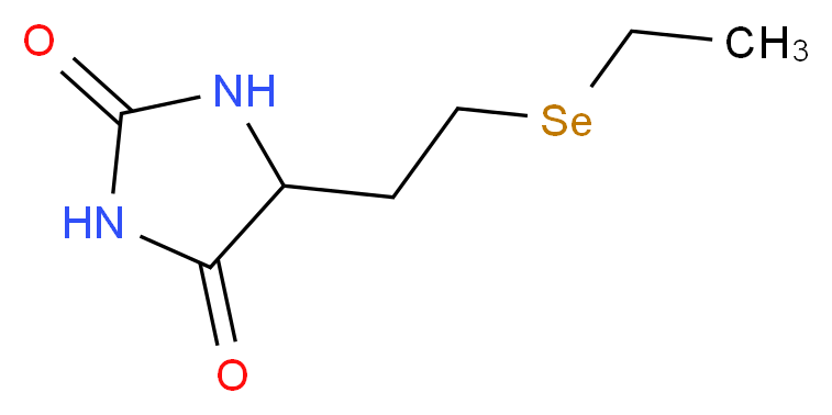 5-[2-(ethylselanyl)ethyl]imidazolidine-2,4-dione_分子结构_CAS_1219334-23-2