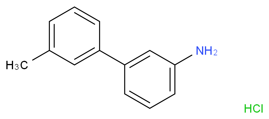 3'-Methyl-[1,1'-biphenyl]-3-amine hydrochloride_分子结构_CAS_400749-90-8)