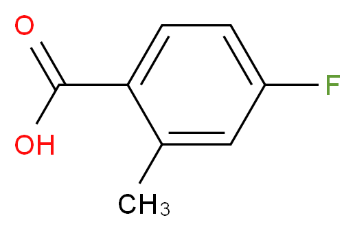 4-Fluoro-2-methylbenzoic acid_分子结构_CAS_321-21-1)