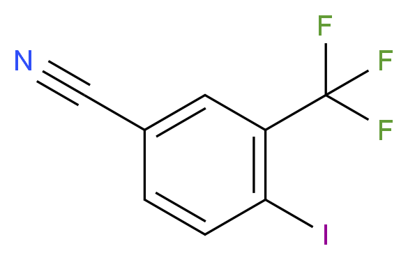 4-Iodo-3-(trifluoromethyl)benzonitrile_分子结构_CAS_161320-00-9)