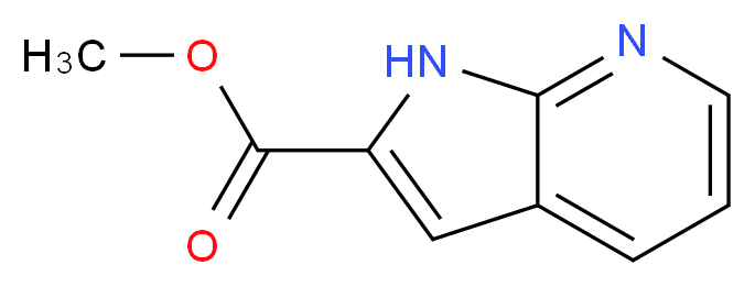 methyl 1H-pyrrolo[2,3-b]pyridine-2-carboxylate_分子结构_CAS_394223-02-0
