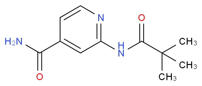 2-(2,2-Dimethyl-propionylamino)-isonicotinamide_分子结构_CAS_470463-37-7)