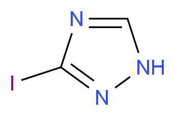 3-Iodo-1H-1,2,4-triazole_分子结构_CAS_)