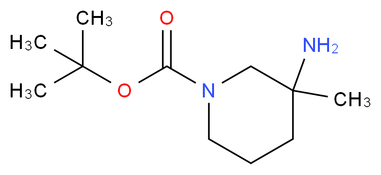 tert-Butyl 3-amino-3-methyl-piperidine-1-carboxylate_分子结构_CAS_1158759-06-8)