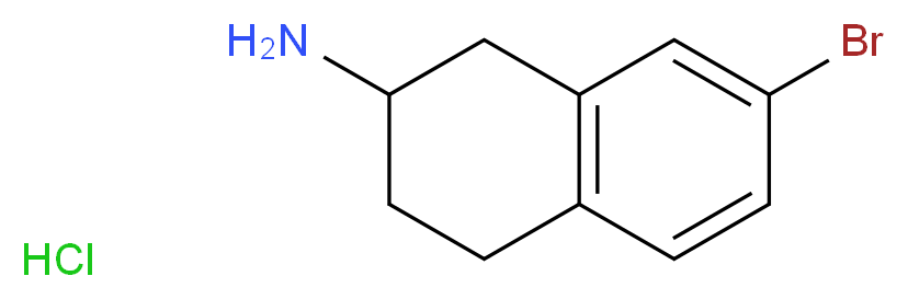 7-bromo-1,2,3,4-tetrahydronaphthalen-2-amine hydrochloride_分子结构_CAS_1187928-01-3