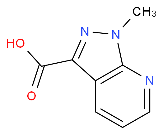 1-Methyl-1H-pyrazolo[3,4-b]pyridine-3-carboxylic acid_分子结构_CAS_116855-09-5)