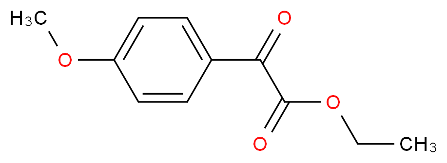 ethyl 2-(4-methoxyphenyl)-2-oxoacetate_分子结构_CAS_40140-16-7