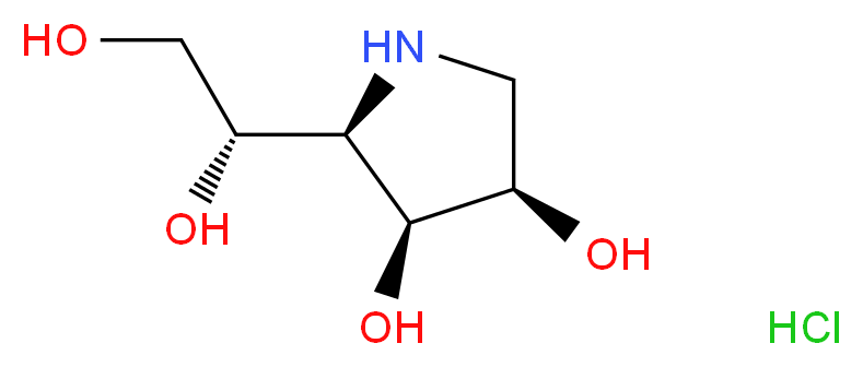 1,4-Dideoxy-1,4-imino-D-mannitol hydrochloride_分子结构_CAS_114976-76-0)