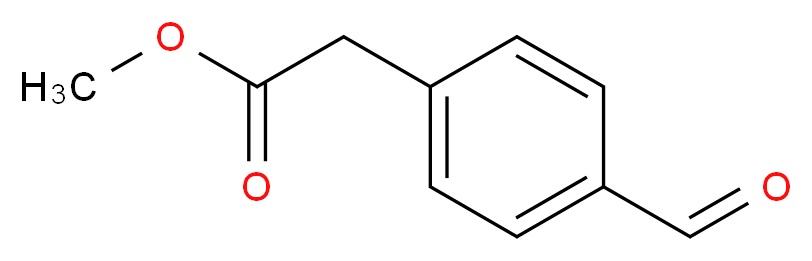 methyl 2-(4-formylphenyl)acetate_分子结构_CAS_96524-70-8