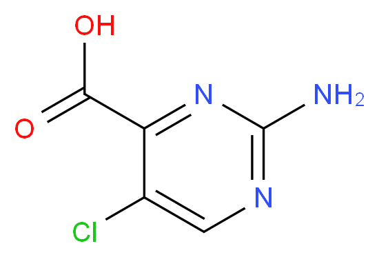 2-Amino-5-chloropyrimidine-4-carboxylic acid_分子结构_CAS_45867-11-6)