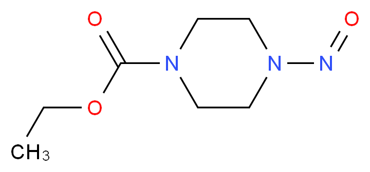 Ethyl 4-nitrosopiperazine-1-carboxylate_分子结构_CAS_13256-15-0)