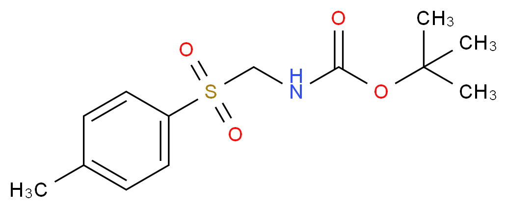 tert-butyl N-[(4-methylbenzenesulfonyl)methyl]carbamate_分子结构_CAS_433335-00-3