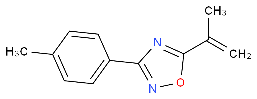 3-(4-methylphenyl)-5-(prop-1-en-2-yl)-1,2,4-oxadiazole_分子结构_CAS_1033201-98-7