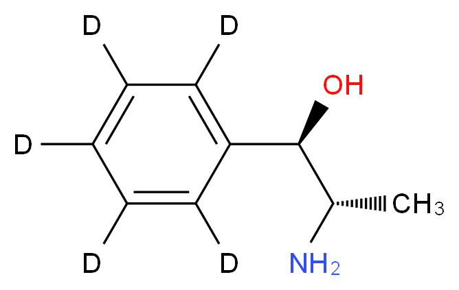 (1R,2S)-2-amino-1-(<sup>2</sup>H<sub>5</sub>)phenylpropan-1-ol_分子结构_CAS_1217613-87-0