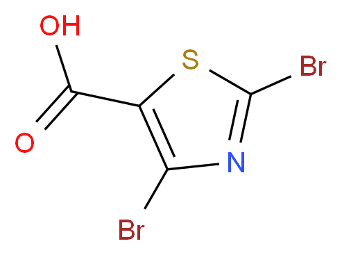 2,4-Dibromothiazole-5-carboxylic acid_分子结构_CAS_139669-96-8)