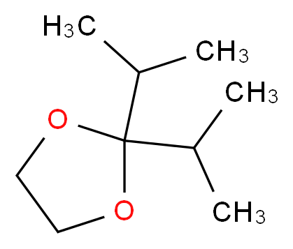 2,2-bis(propan-2-yl)-1,3-dioxolane_分子结构_CAS_4421-10-7