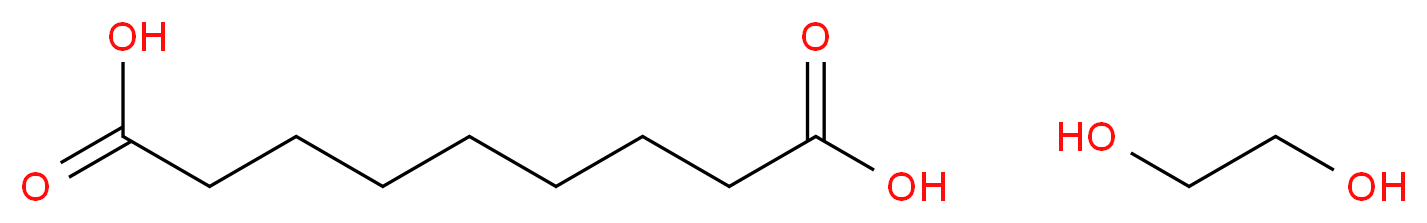 ethane-1,2-diol; nonanedioic acid_分子结构_CAS_26760-99-6