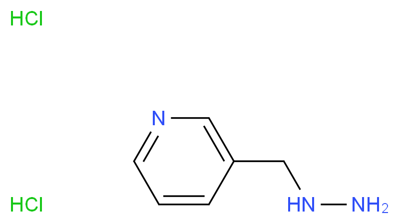 3-(Hydrazinomethyl)pyridine dihydrochloride_分子结构_CAS_)