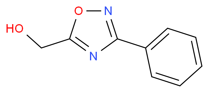 (3-Phenyl-1,2,4-oxadiazol-5-yl)methanol_分子结构_CAS_)