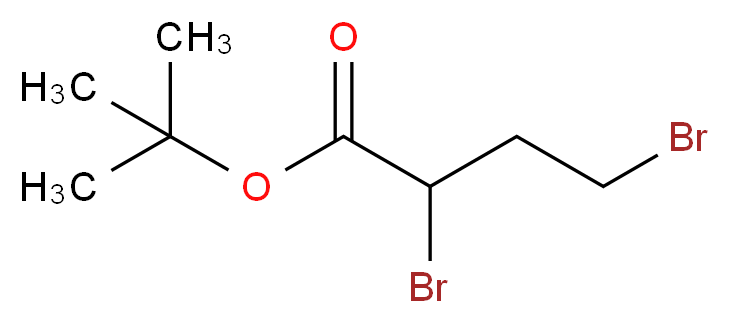 2,4-二溴丁酸叔丁酯_分子结构_CAS_77629-96-0)