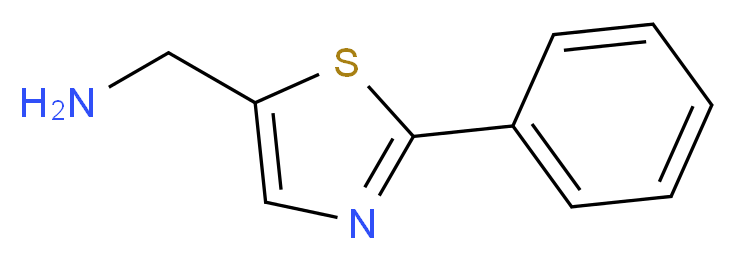 (2-phenyl-1,3-thiazol-5-yl)methanamine_分子结构_CAS_)