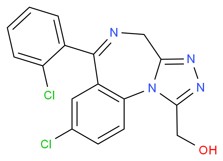 α-Hydroxytriazolam_分子结构_CAS_37115-45-0)