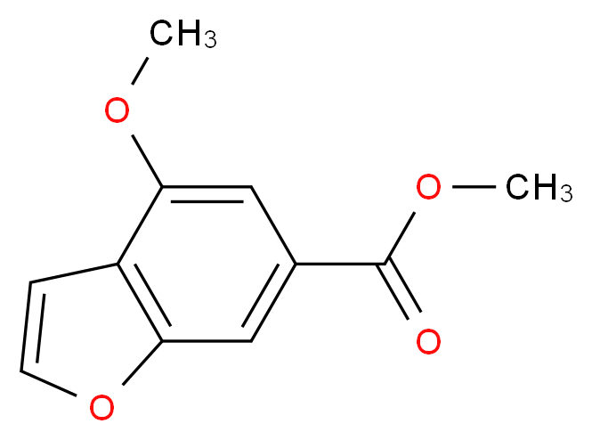 methyl 4-methoxybenzofuran-6-carboxylate_分子结构_CAS_)