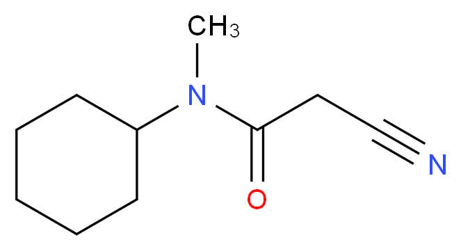 2-Cyano-N-cyclohexyl-N-methylacetamide_分子结构_CAS_)