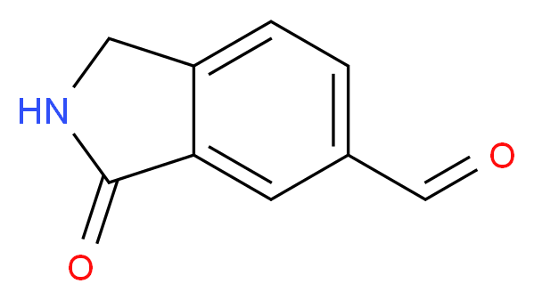 3-Oxoisoindoline-5-carbaldehyde_分子结构_CAS_1260664-94-5)