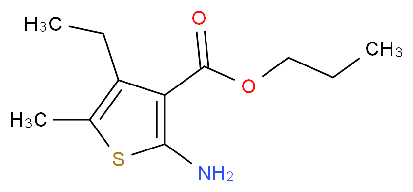 Propyl 2-amino-4-ethyl-5-methylthiophene-3-carboxylate_分子结构_CAS_)